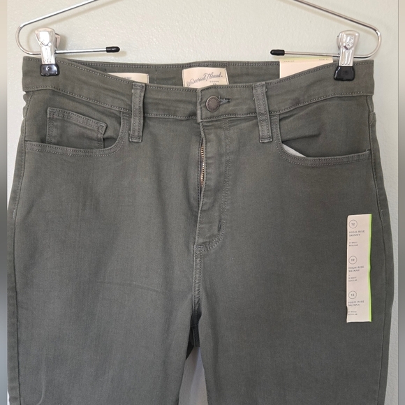 NWT Olive green Universal Thread High Rise Skinny Jeans 12/31 - Picture 4 of 4